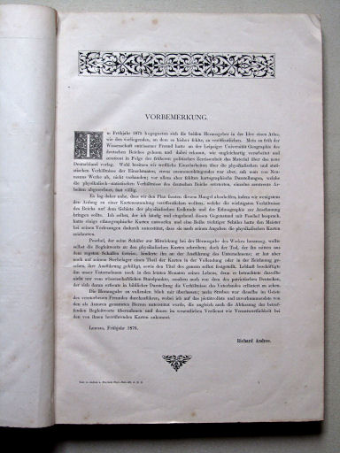 Andree-Peschel, Physikalisch-statistischer Atlas des Deutschen Reichs, 1878
x