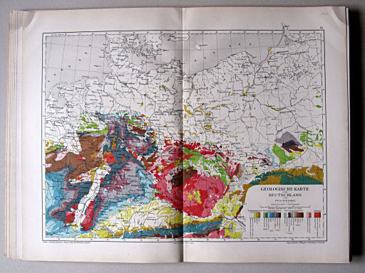 Andree-Peschel, Physikalisch-statistischer Atlas des Deutschen Reichs, 1878
13. Geologische Karte von Deutschland