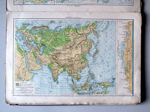 Andree-Putzger's Gymnasial- und Realschul-Atlas, 1879
S.12. Asien, physikalisch
