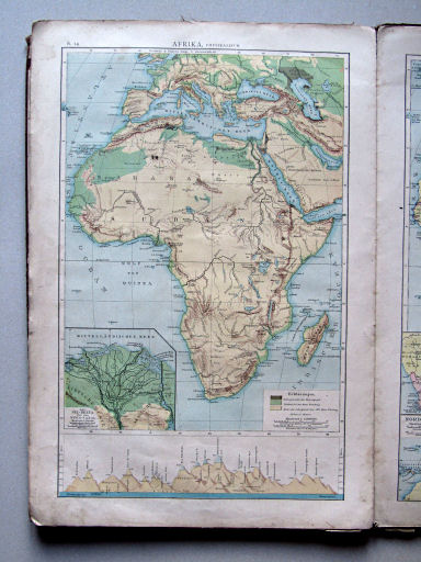 Andree-Putzger's Gymnasial- und Realschul-Atlas, 1879
S.14. Afrika, physikalisch