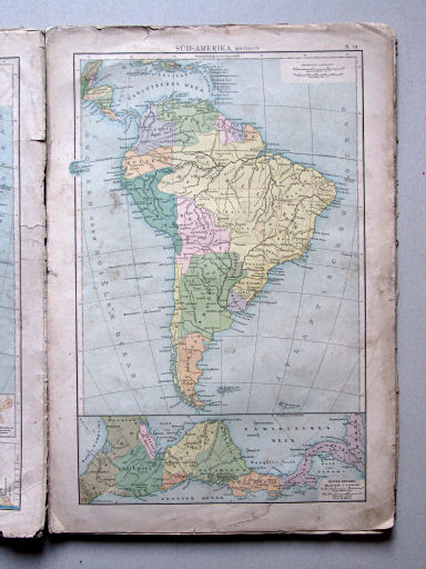 Andree-Putzger's Gymnasial- und Realschul-Atlas, 1879
S.19. Süd-Amerika, politisch
