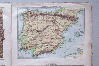 Andree-Putzger's Gymnasial- und Realschul-Atlas, 1879
S.25. Spanien und Portugal. Frankreich