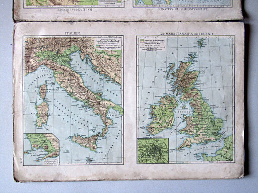 Andree-Putzger's Gymnasial- und Realschul-Atlas, 1879
S.26. Italien. Grossbritannien und Irland