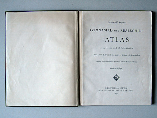 Andree-Putzger's Gymnasial- und Realschul-Atlas, 1890
Titelpagina / Title page
