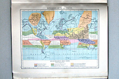 Andree-Putzger's Gymnasial- und Realschul-Atlas, 1890
9. Regenkarte der Erde