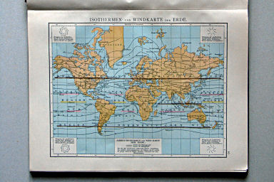 Andree-Putzger's Gymnasial- und Realschul-Atlas, 1890
10. Isothermen- und Windkarte der Erde
