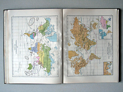 Andree-Putzger's Gymnasial- und Realschul-Atlas, 1890
15. Vegetationsgebiete der Erde
16. Die Heimat der wichtigsten Tiere