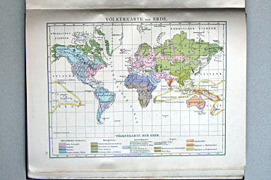Andree-Putzger's Gymnasial- und Realschul-Atlas, 1890
17. Völkerkarte der Erde