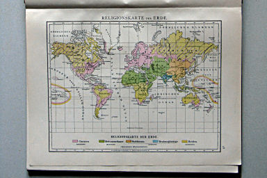Andree-Putzger's Gymnasial- und Realschul-Atlas, 1890
18. Religionskarte der Erde