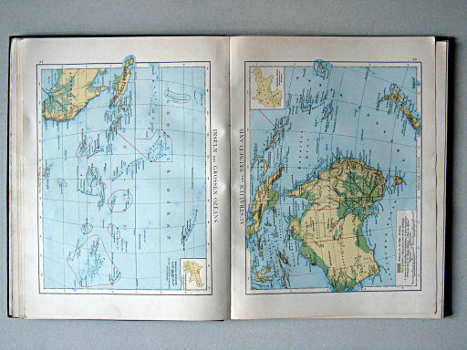 Andree-Putzger's Gymnasial- und Realschul-Atlas, 1890
21. Inseln des Grossen Ozeans
22. Australien und Neuseeland