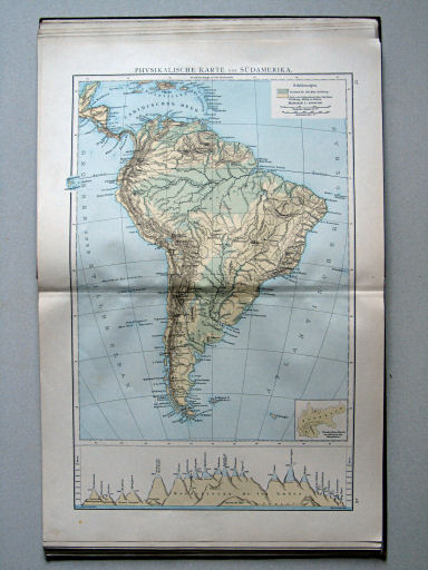 Andree-Putzger's Gymnasial- und Realschul-Atlas, 1890
27.28. Physikalische Karte von Südamerika