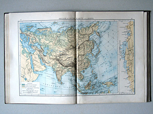 Andree-Putzger's Gymnasial- und Realschul-Atlas, 1890
31.32. Physikalische Karte von Asien