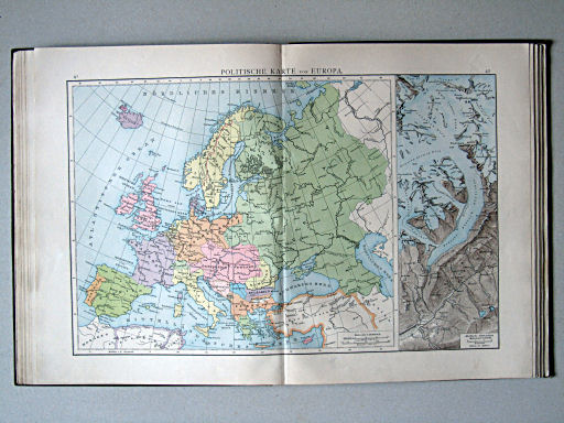 Andree-Putzger's Gymnasial- und Realschul-Atlas, 1890
41.42. Politische Karte von Europa
