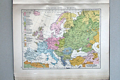Andree-Putzger's Gymnasial- und Realschul-Atlas, 1890
43. Völkerkarte von Europa