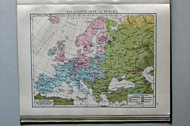 Andree-Putzger's Gymnasial- und Realschul-Atlas, 1890
44. Religionskarte von Europa