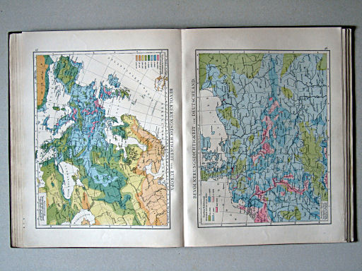 Andree-Putzger's Gymnasial- und Realschul-Atlas, 1890
45. Bevölkerungsdichtigkeit von Europa
46. Bevölkerungsdichtigkeit von Deutschland