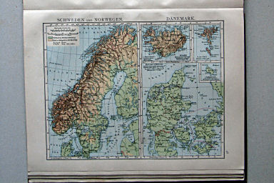 Andree-Putzger's Gymnasial- und Realschul-Atlas, 1890
48. Schweden und Norwegen. Dänemark