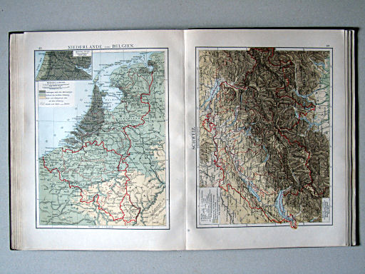 Andree-Putzger's Gymnasial- und Realschul-Atlas, 1890
49. Niederlande und Belgien
50. Schweiz