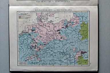 Andree-Putzger's Gymnasial- und Realschul-Atlas, 1890
68. Religionskarte von Deutschland