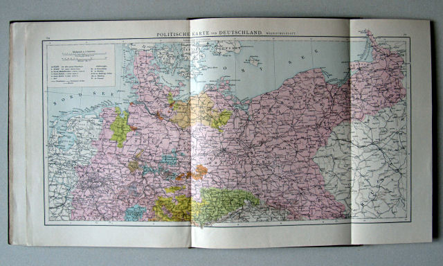 Andree-Putzger's Gymnasial- und Realschul-Atlas, 1890
69.70. Politische Karte von Deutschland. Nördliches Blatt