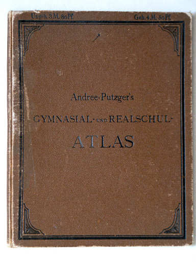 Andree-Putzger's Gymnasial- und Realschul-Atlas, 1893
Voorkant band