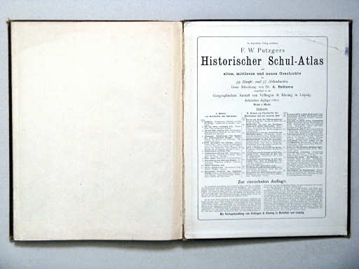 Andree-Putzger's Gymnasial- und Realschul-Atlas, 1893
Schutblad achterin / Back endpaper