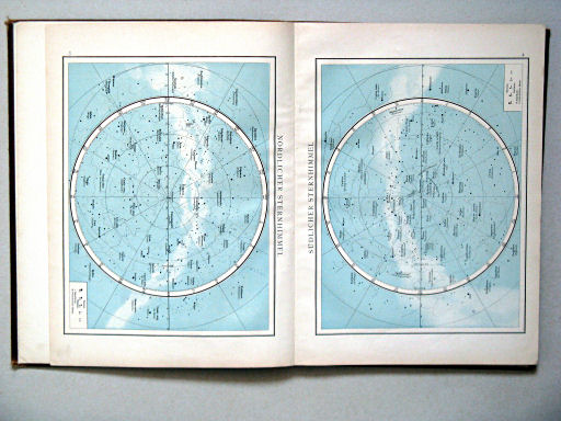 Andree-Putzger's Gymnasial- und Realschul-Atlas, 1893
3. Nördlicher Sternhimmel
4. Südlicher Sternhimmel