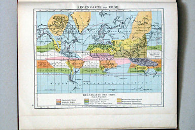 Andree-Putzger's Gymnasial- und Realschul-Atlas, 1893
9. Regenkarte der Erde
