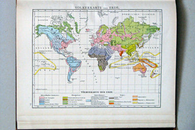 Andree-Putzger's Gymnasial- und Realschul-Atlas, 1893
17. Völkerkarte der Erde