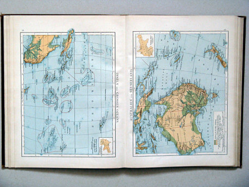 Andree-Putzger's Gymnasial- und Realschul-Atlas, 1893
21. Inseln des Grossen Ozeans
22. Australien und Neuseeland