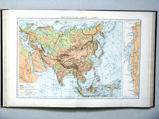 Andree-Putzger's Gymnasial- und Realschul-Atlas, 1893
31.32. Physikalische Karte von Asien
