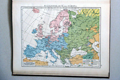 Andree-Putzger's Gymnasial- und Realschul-Atlas, 1893
44. Religionskarte von Europa