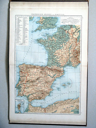 Andree-Putzger's Gymnasial- und Realschul-Atlas, 1893
51.52. Frankreich, Spanien und Portugal