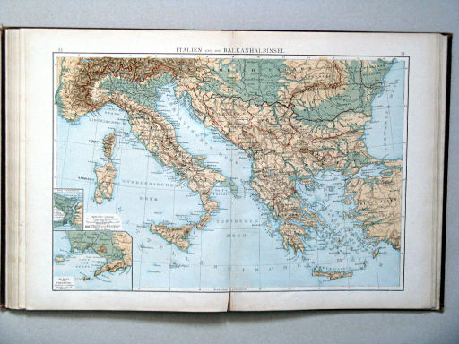 Andree-Putzger's Gymnasial- und Realschul-Atlas, 1893
53.54. Italien und die Balkanhalbinsel