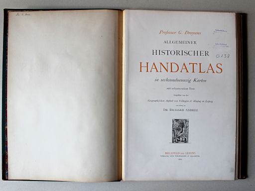 Droysens Historischer Handatlas, 1886
Titelpagina / Title page