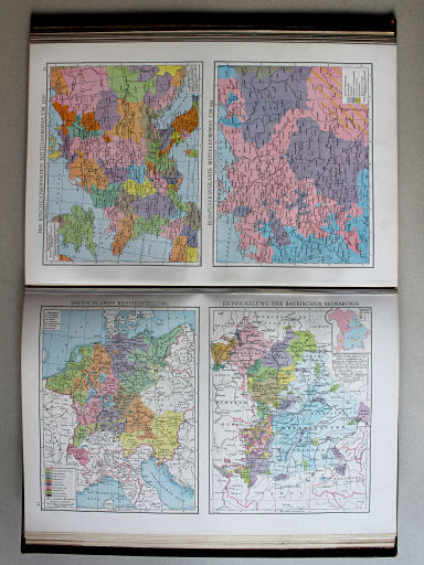 Droysens Historischer Handatlas, 1886
32. Deutschlands Kreiseinteilung. Entwickelung der bayrischen Monarchie