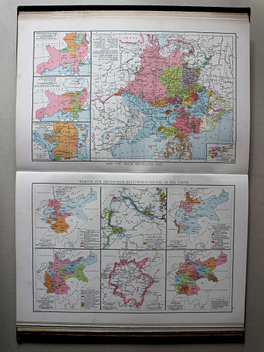 Droysens Historischer Handatlas, 1886
51. Karten zur deutschen Kulturgeschichte im XIX. Jahrhundert