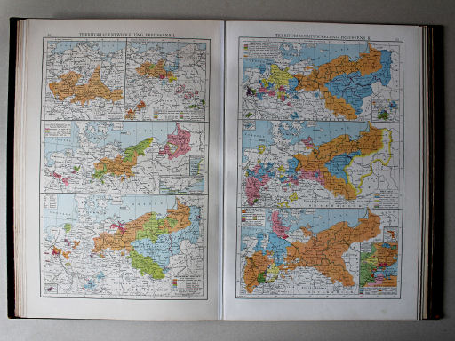 Droysens Historischer Handatlas, 1886
52. Territorialentwickelung Preussens I
53. Territorialentwickelung Preussens II