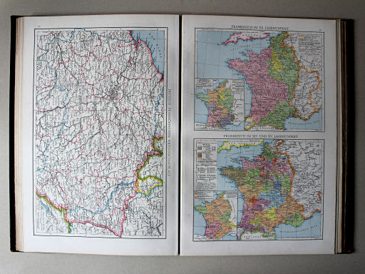 Droysens Historischer Handatlas, 1886
57. Frankreich im XII. Jahrhundert. Frankreich im XIV. und XV. Jahrhundert