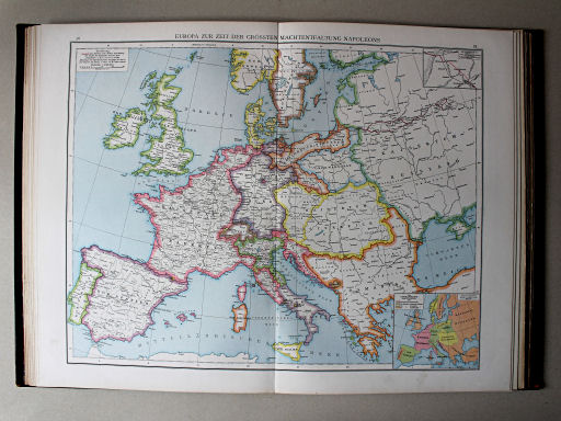 Droysens Historischer Handatlas, 1886
58.59. Europa zur Zeit der grössten Machtentfaltung Napoleons