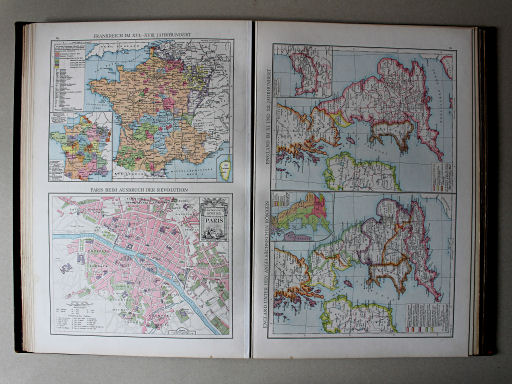 Droysens Historischer Handatlas, 1886
60. Frankreich im XVI.-XVIII. Jahrhundert. Paris beim Ausbruch der Revolution