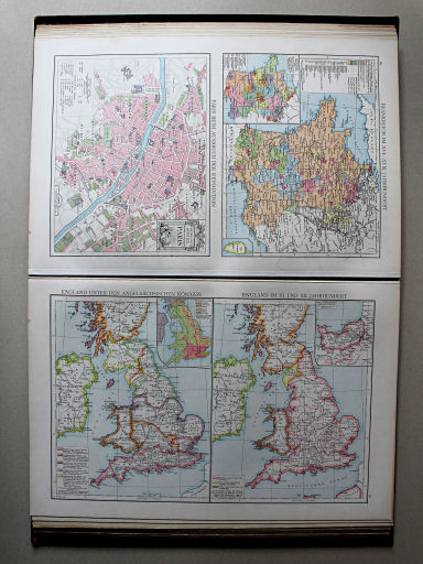 Droysens Historischer Handatlas, 1886
61. England unter den angelsächsischen Königen. England im XI. und XII. Jahrhundert