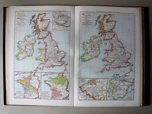 Droysens Historischer Handatlas, 1886
62. Die britischen Inseln unter den Häusern Plantagenet und Tudor
63. Die britischen Inseln nach 1603
