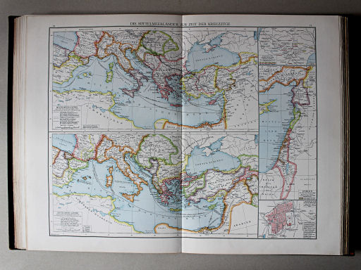 Droysens Historischer Handatlas, 1886
74.75. Die Mittelmeerländer zur Zeit der Kreuzzüge