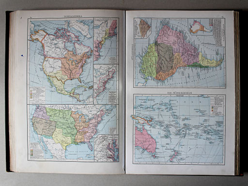 Droysens Historischer Handatlas, 1886
84. Nordamerika
85c. Die Südseeinseln