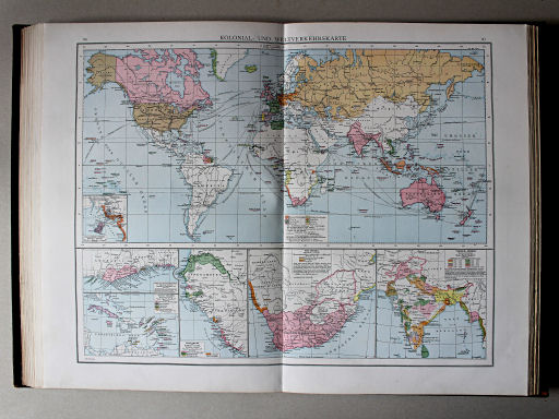Droysens Historischer Handatlas, 1886
86.87. Kolonial- und Weltverkehrskarte