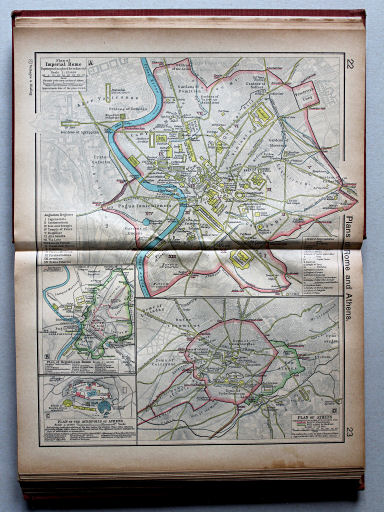 Shepherd, Historical Atlas, 1927
22.23. Plans of Rome and Athens