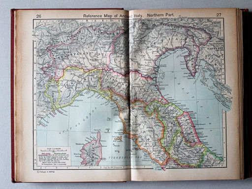 Shepherd, Historical Atlas, 1927
26.27. Reference Map of Ancient Italy. Northern Part