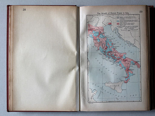 Shepherd, Historical Atlas, 1927
29. The Growth of Roman Power in Italy