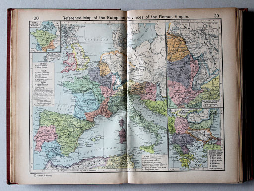Shepherd, Historical Atlas, 1927
38.39. Reference Map of the European Provinces of the Roman Empire